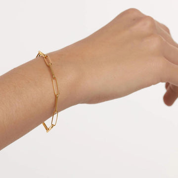 Βραχιόλι αλυσίδα Pdpaola PU01-400-U Essentials Big Statement Chain Gold κρίκο-κρίκο.